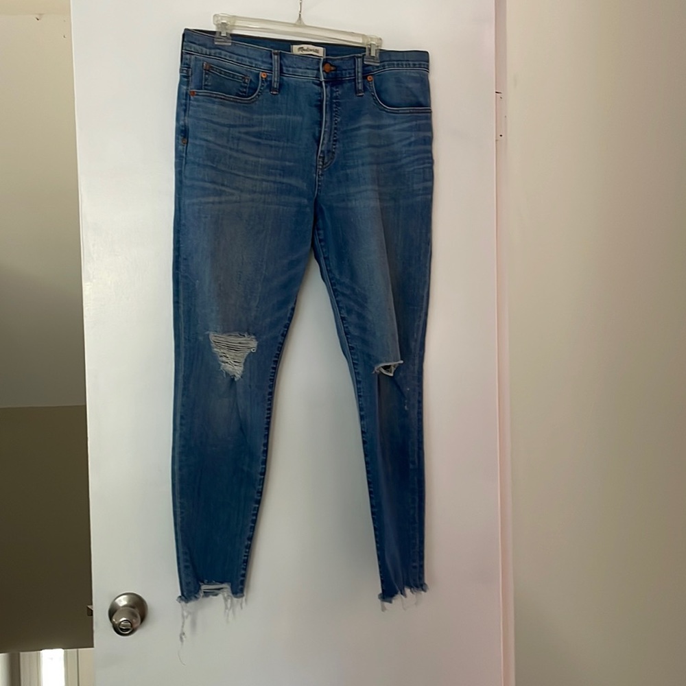Madewell 9’’ high rise skinny jeans